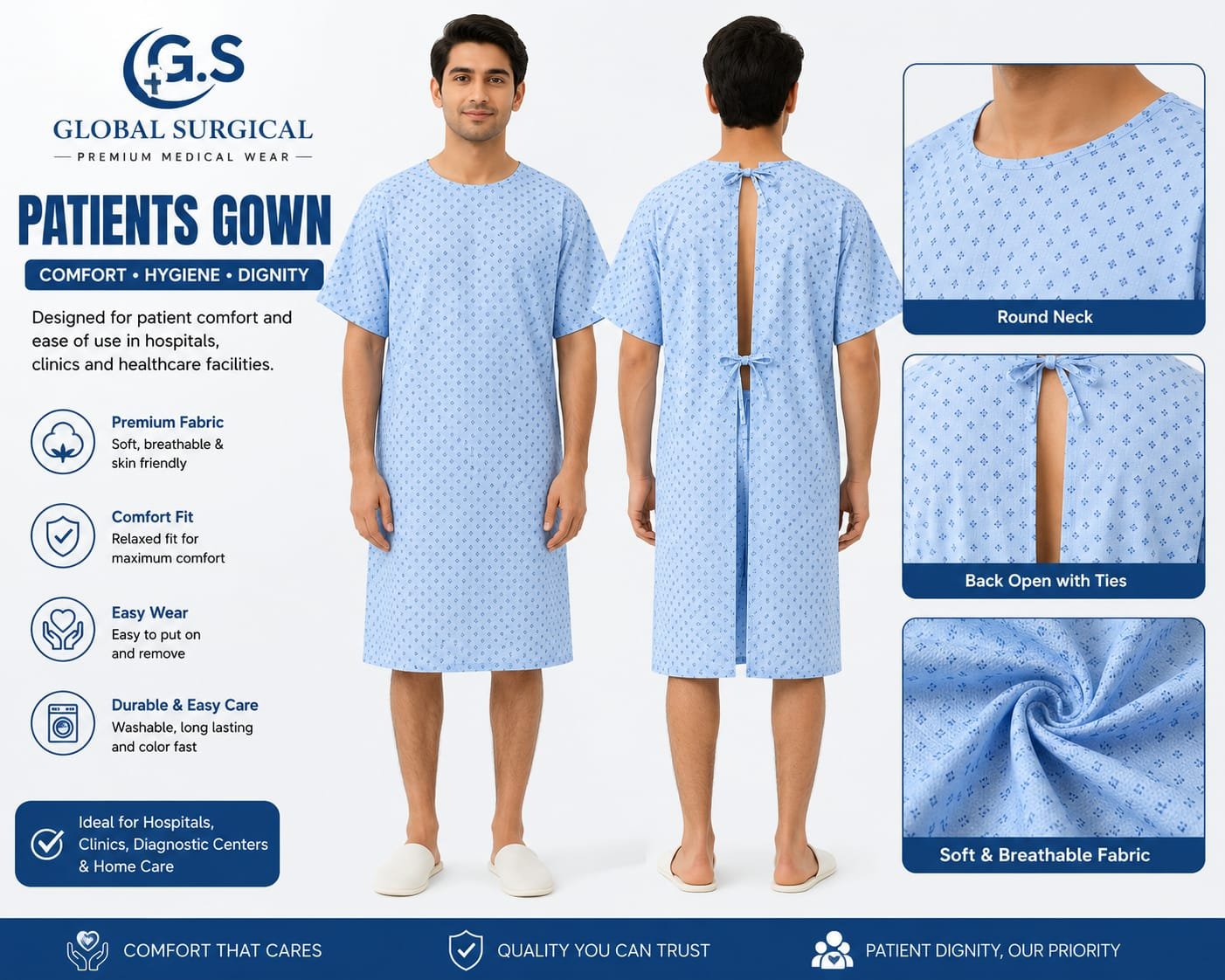 OT kits & gown for patients